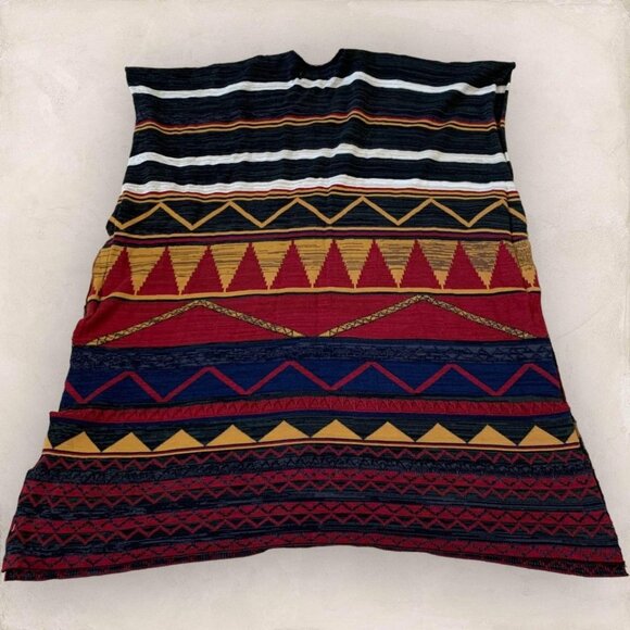 Zara Trafaluc Poncho Sweater Women’s Size Small Southwest Pattern Western Style - Picture 5 of 5
